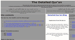 Desktop Screenshot of detailedquran.com