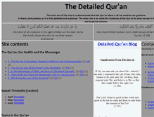 Tablet Screenshot of detailedquran.com